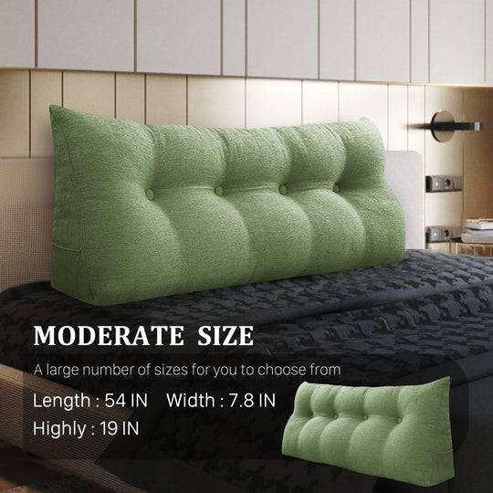 Bed Rest Wedge Reading Pillow Headboard Back Support Cushion