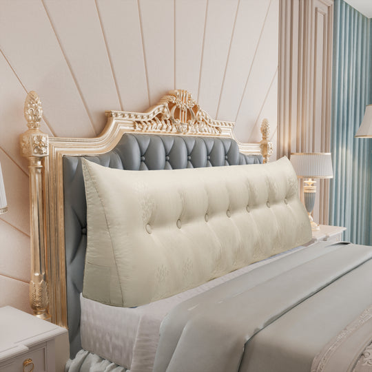 Bed Rest Wedge Reading Pillow Headboard Back Support Cushion
