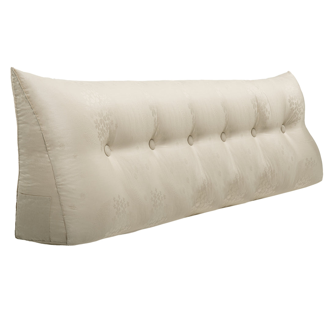 Bed Rest Wedge Reading Pillow Headboard Back Support Cushion