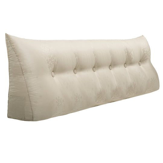 Bed Rest Wedge Reading Pillow Headboard Back Support Cushion
