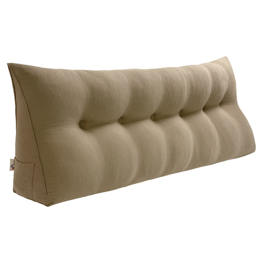 Bed Rest Wedge Reading Pillow Headboard Back Support Cushion