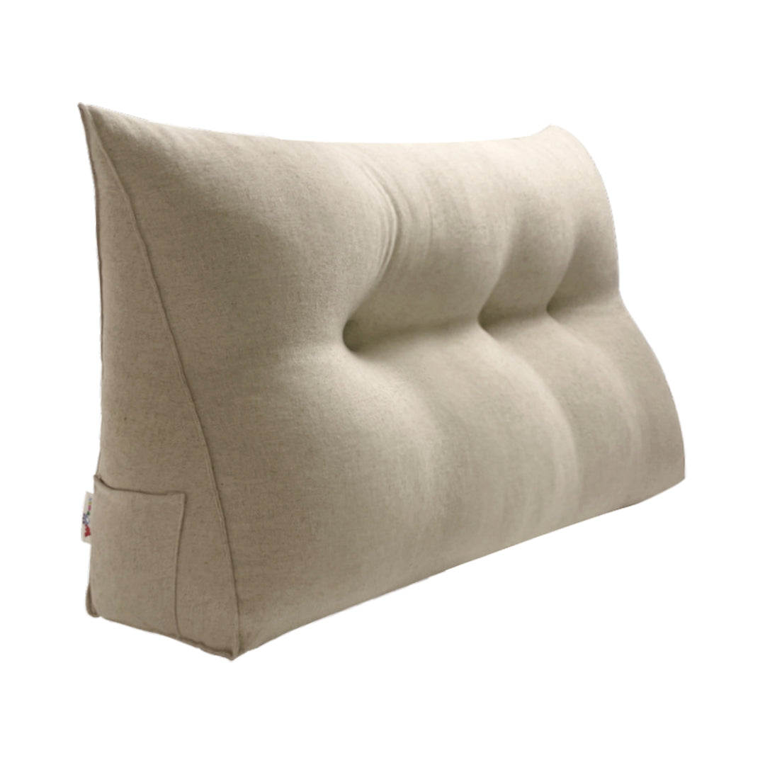 Bed Rest Wedge Reading Pillow Headboard Back Support Cushion