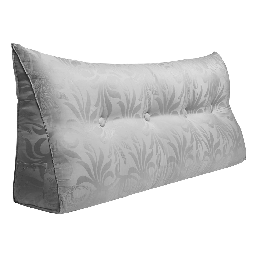 Bed Rest Wedge Reading Pillow Headboard Back Support Cushion