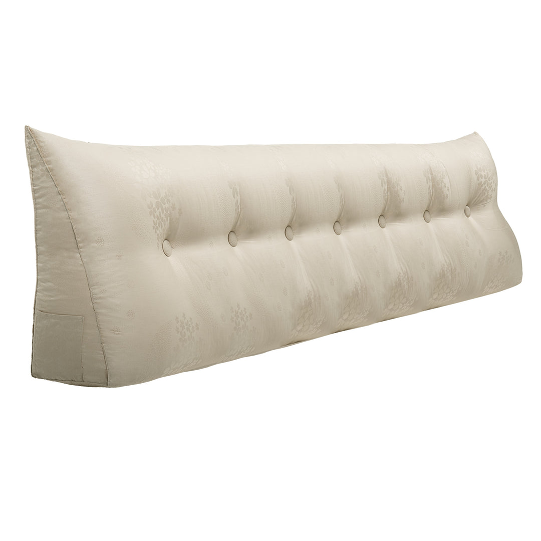 Bed Rest Wedge Reading Pillow Headboard Back Support Cushion