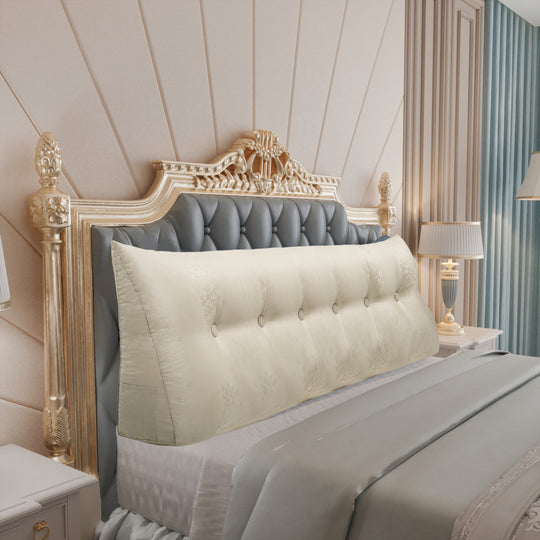 Bed Rest Wedge Reading Pillow Headboard Back Support Cushion