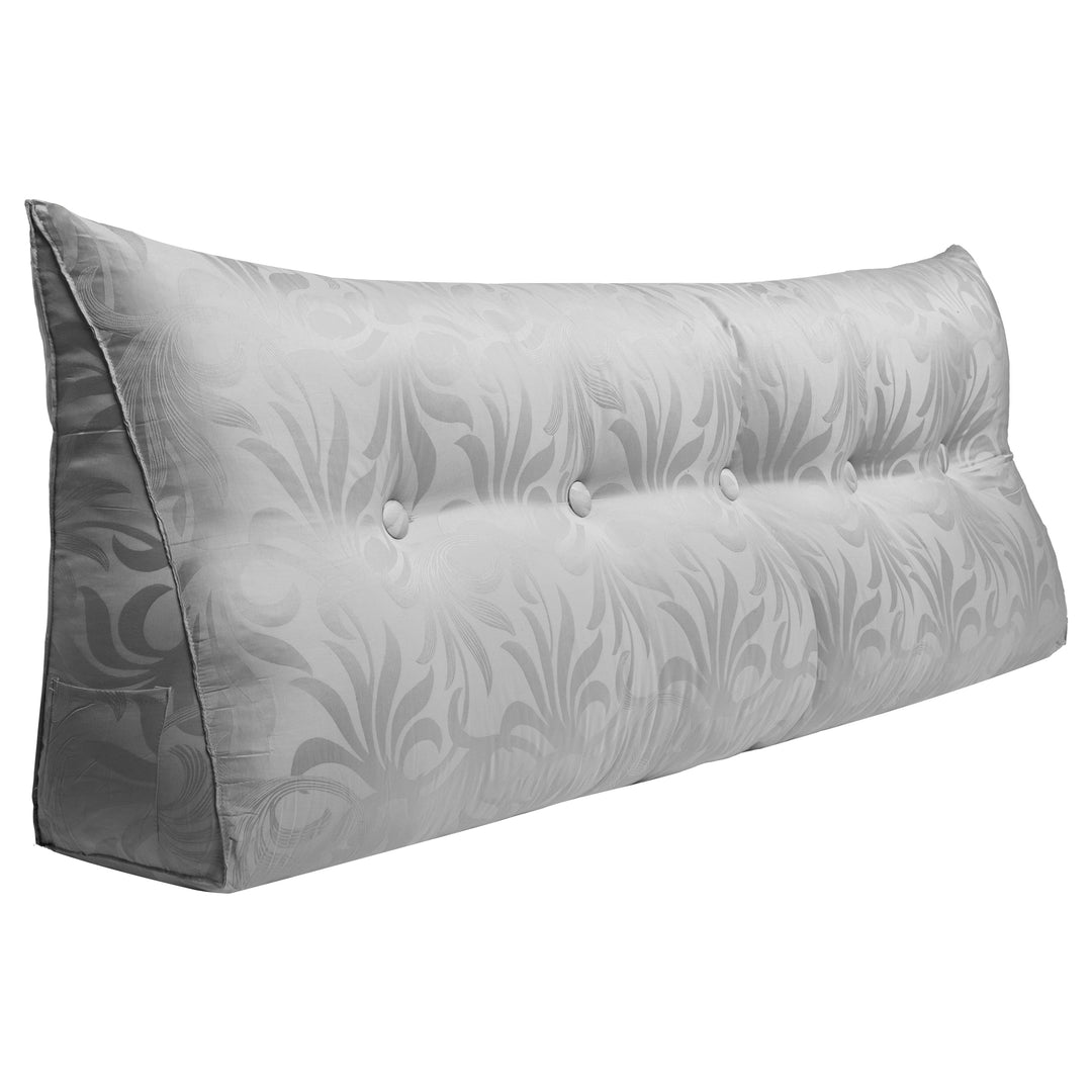 Bed Rest Wedge Reading Pillow Headboard Back Support Cushion