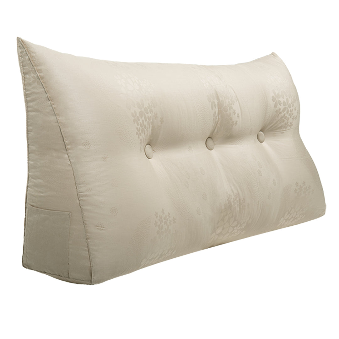 Bed Rest Wedge Reading Pillow Headboard Back Support Cushion