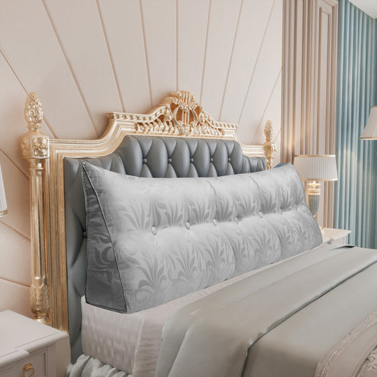 Bed Rest Wedge Reading Pillow Headboard Back Support Cushion