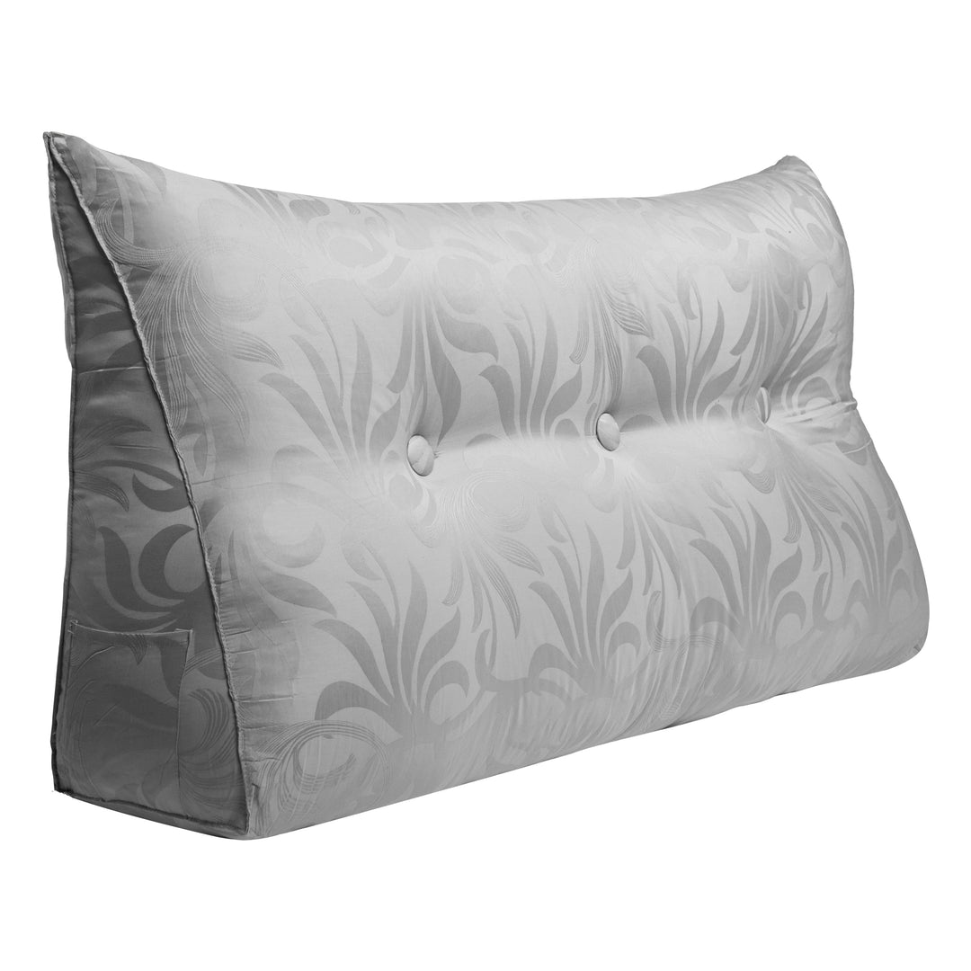 Bed Rest Wedge Reading Pillow Headboard Back Support Cushion