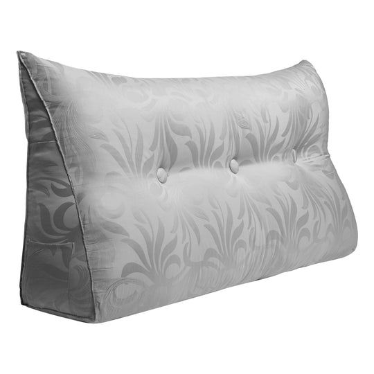 Bed Rest Wedge Reading Pillow Headboard Back Support Cushion