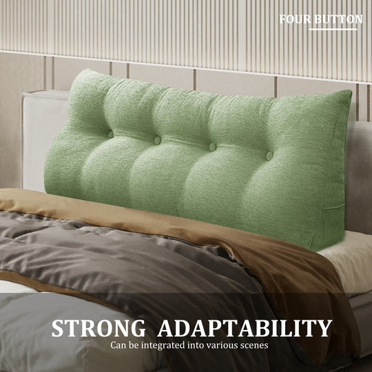 Bed Rest Wedge Reading Pillow Headboard Back Support Cushion
