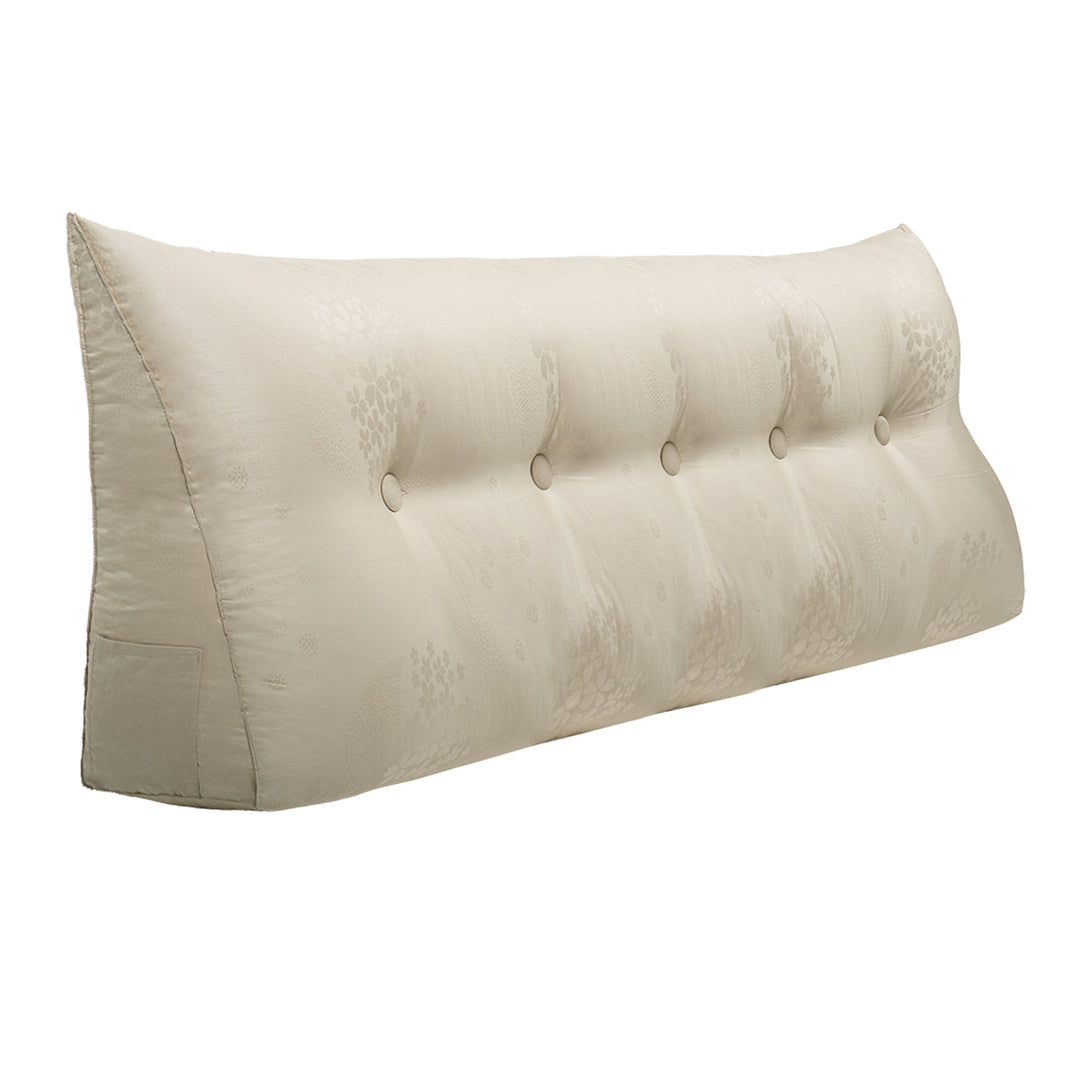Bed Rest Wedge Reading Pillow Headboard Back Support Cushion
