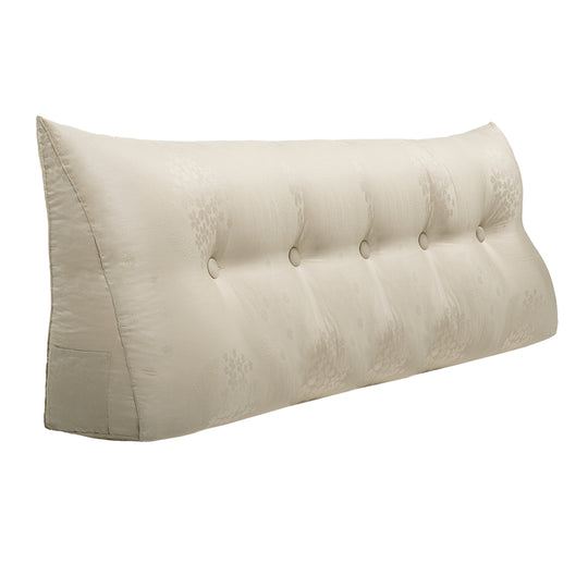Bed Rest Wedge Reading Pillow Headboard Back Support Cushion
