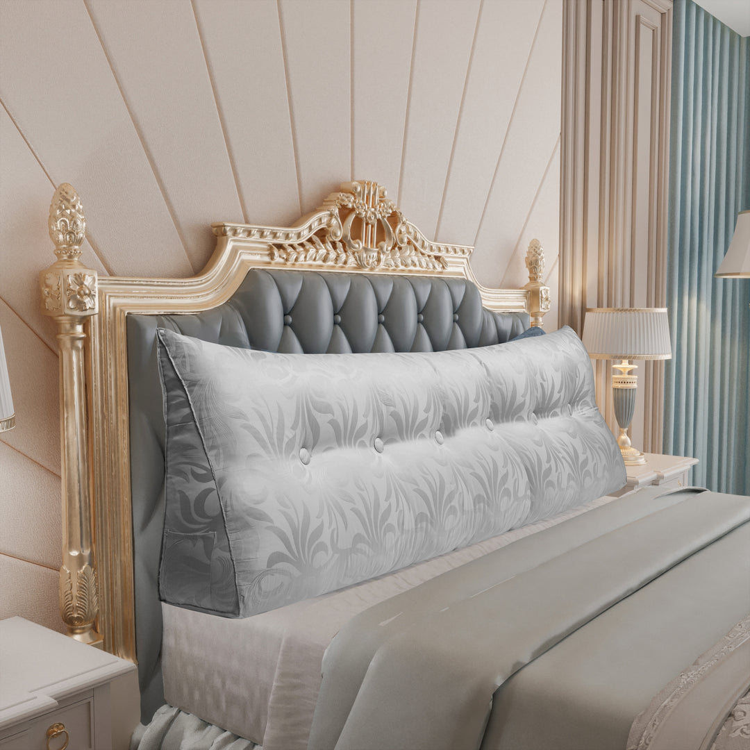 Bed Rest Wedge Reading Pillow Headboard Back Support Cushion