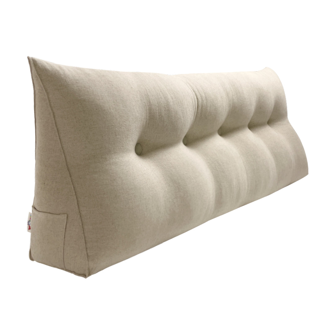 Bed Rest Wedge Reading Pillow Headboard Back Support Cushion