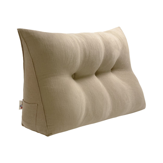 Bed Rest Wedge Reading Pillow Headboard Back Support Cushion