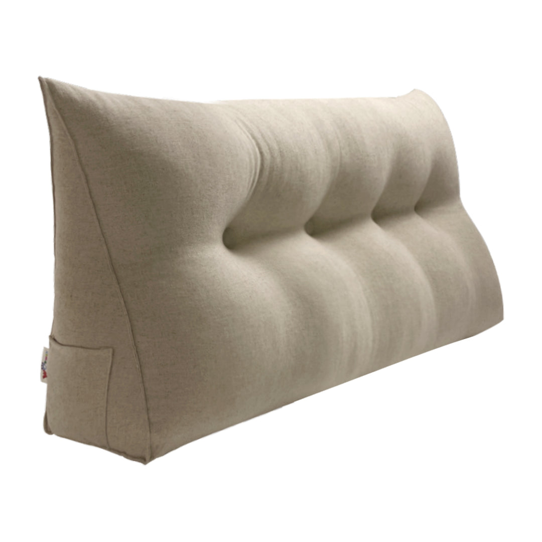 Bed Rest Wedge Reading Pillow Headboard Back Support Cushion