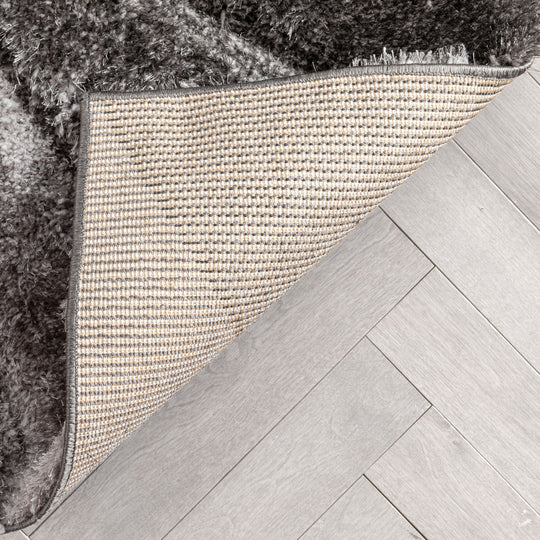 San Francisco Luz Geometric Modern Carved Shag Area Rug