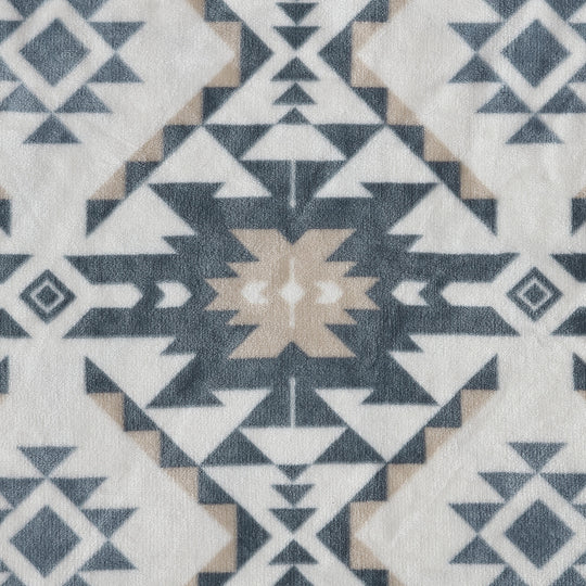 Printed Plush Fleece Reversible Blanket