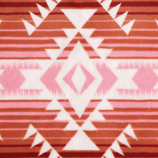 Printed Plush Fleece Reversible Blanket