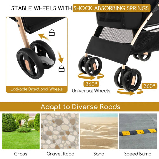 Petsite Foldable Pet Stroller