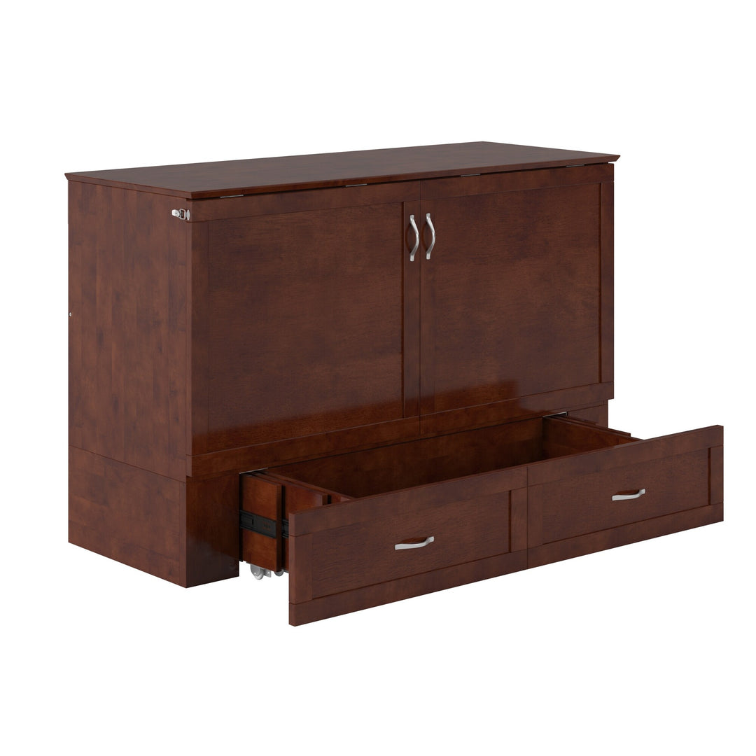 Hamilton Murphy Bed Chest with Mattress and Storage Drawer