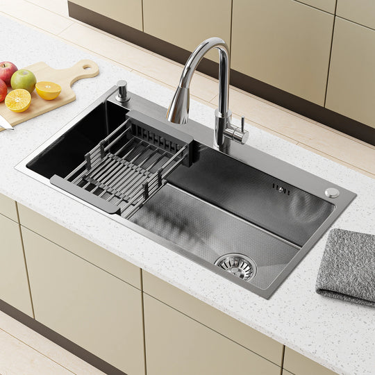 Drop-In/Undermount Single Bowl Stainless Steel Kitchen Sink
