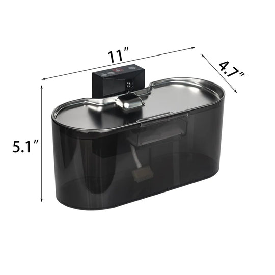 Automatic Pet Water Fountain, 2.8L, Stainless Steel & PC