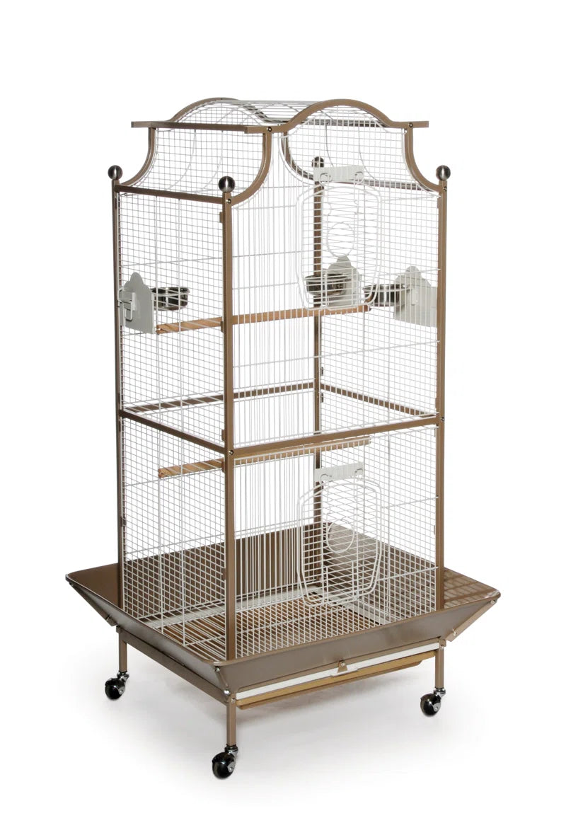 58.5'' Victorian Top Floor Bird Cage with Wheels