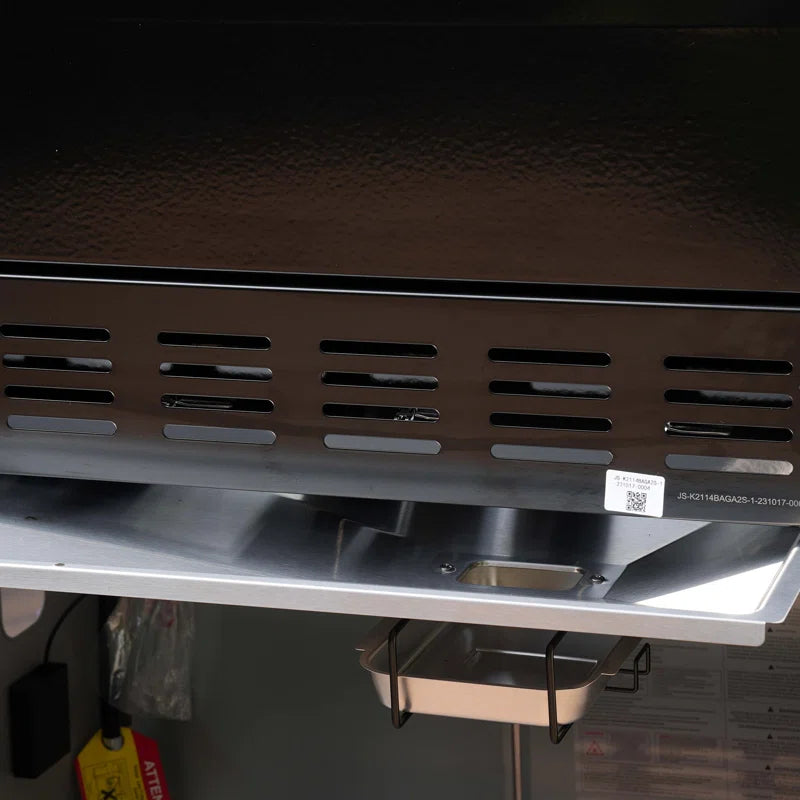 Mesa 405K,4-Burner Gas Grill with Smoker Box and Side Burner, 52,000 BTU – Perfect for Family Bbqs, Holiday Gift
