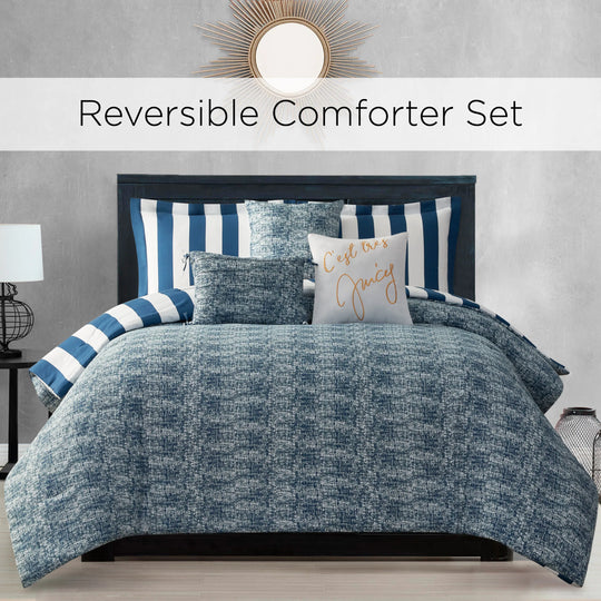 Juicy Reversible Cabana Stripe Bedding Set