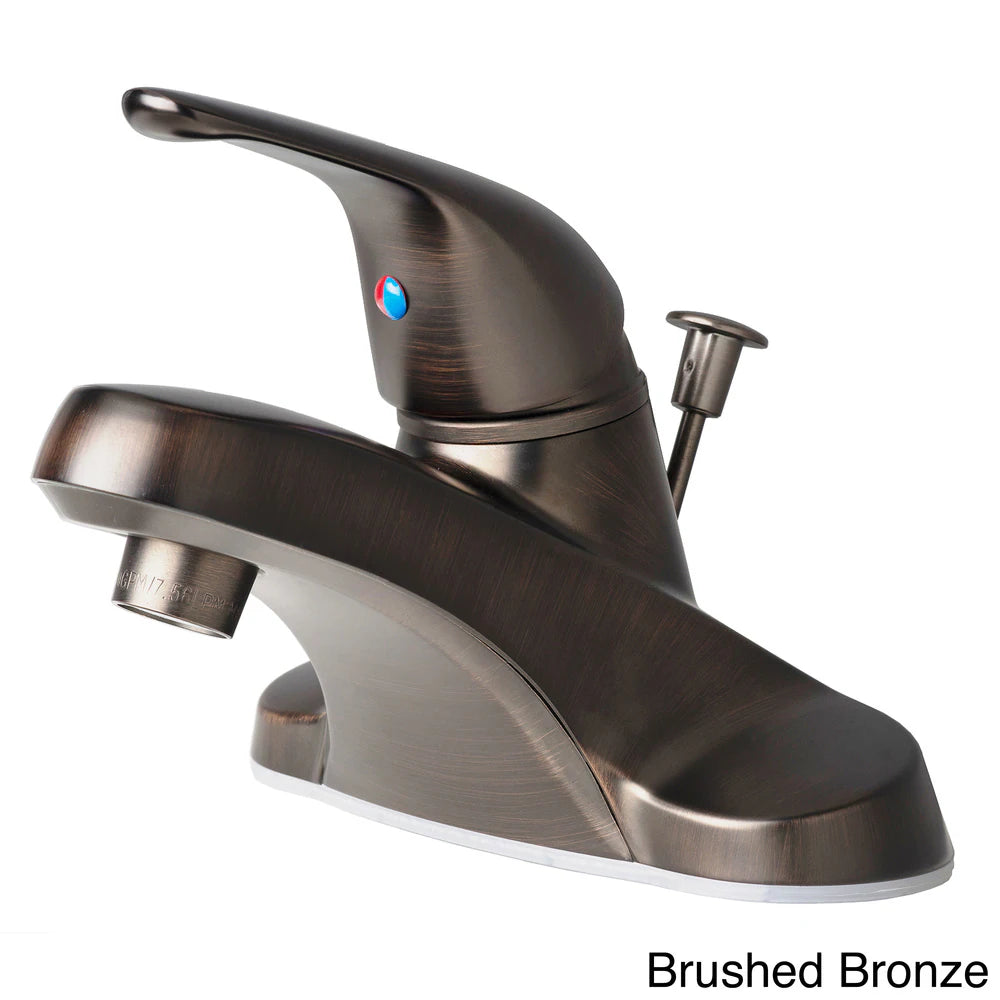 Classic Single Handle Centerset Lavatory Faucet with Pop-Up Drain Assembly