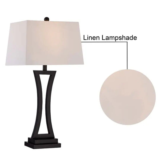 30.75" Bedside Table Lamp Set (Set of 2)