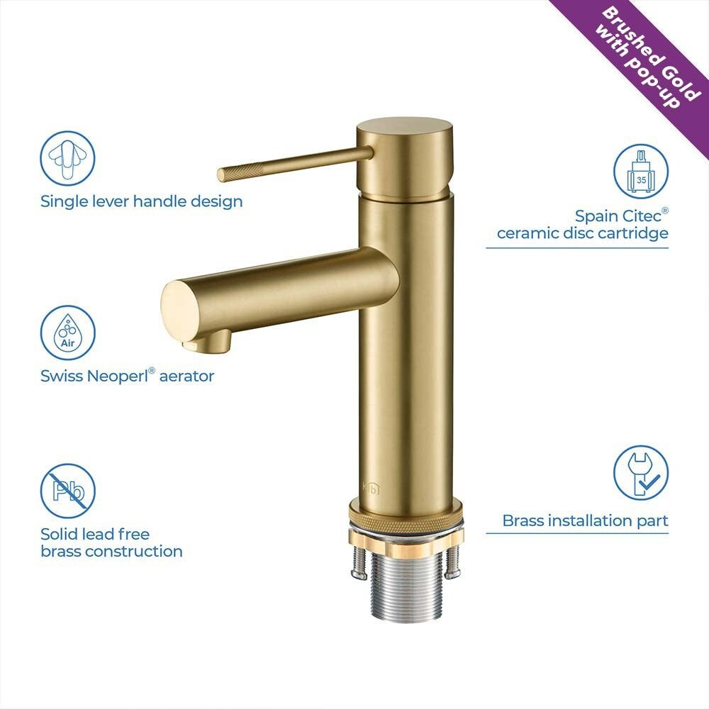 Luxury Single Hole Bathroom Faucet
