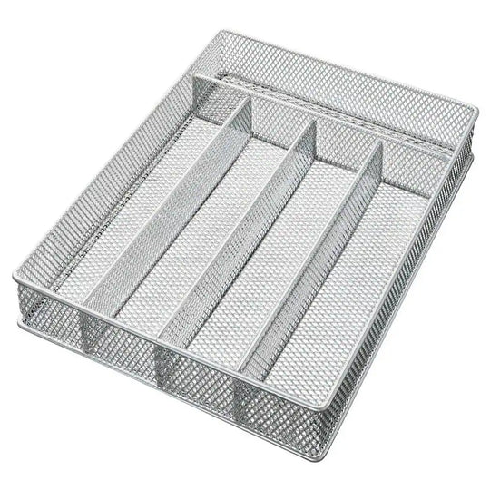 YBM Home Mesh 5-Part In-Drawer Cutlery, Utensil, and Flatware Organizer