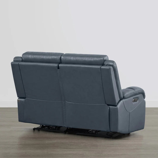 Hadlee Genuine Leather Reclining Sofa with Multi-Function Console.
