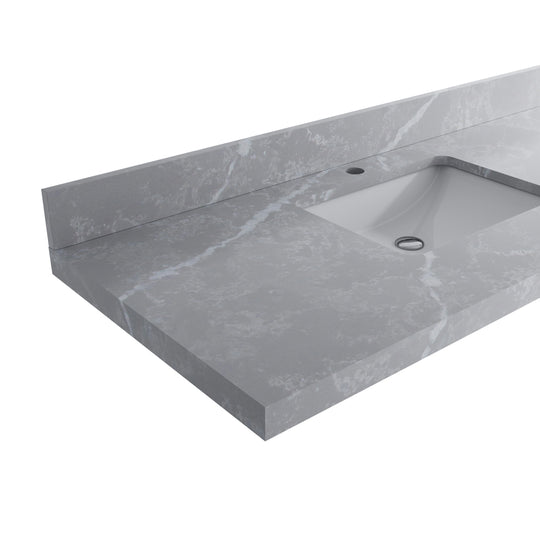 Willow Collection 84 in W X 22 in D X 36 in H Boston Double Bowl Sink Bathroom Vanity with Countertop