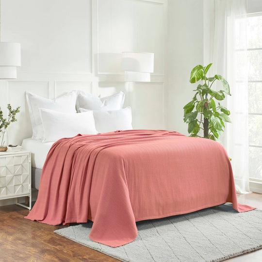 Metro Zig-Zag Chevron All-Season Bedding Cotton Blanket