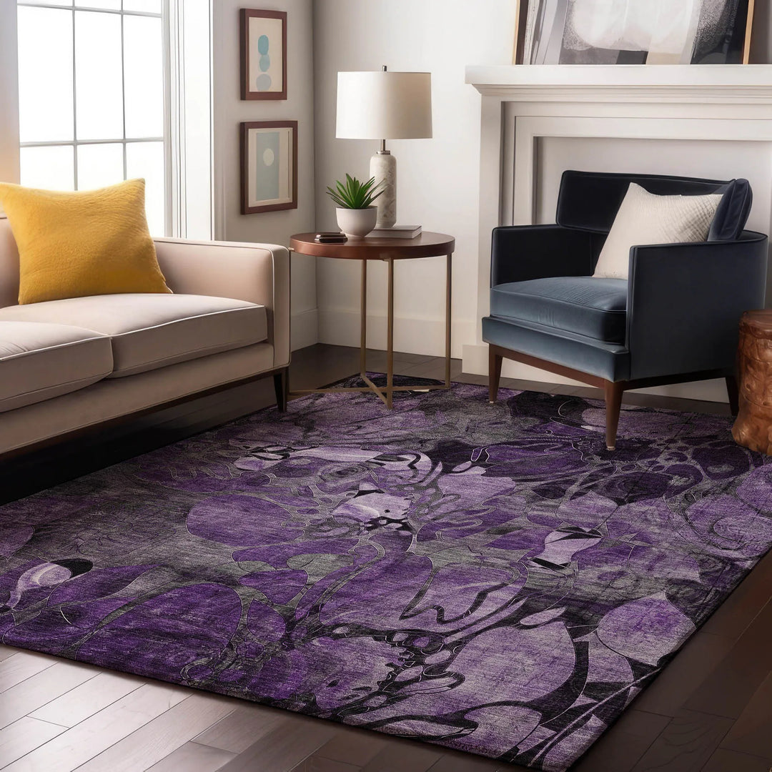 Premium Washable Super Soft Abstract Floral Mayfield Rug