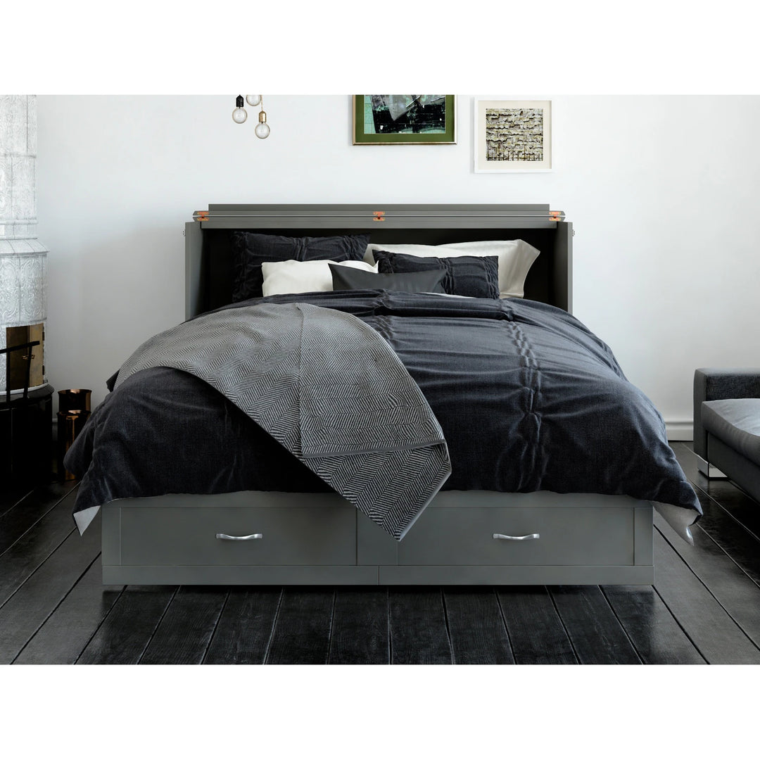 Hamilton Murphy Bed Chest with Mattress and Storage Drawer