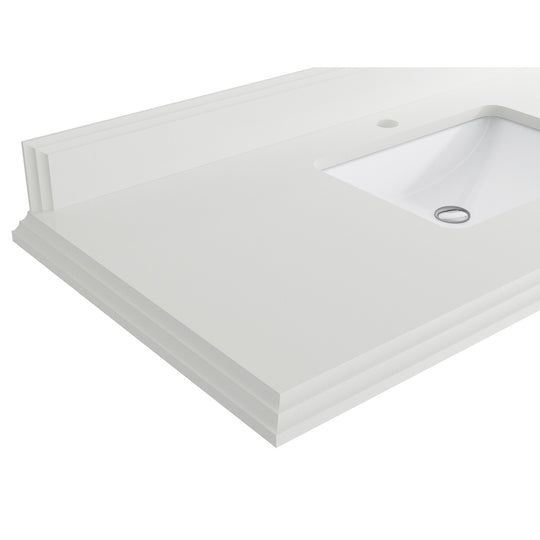 Willow Collection 84 in W X 22 in D X 36 in H Boston Double Bowl Sink Bathroom Vanity with Countertop