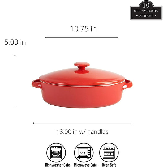 Sienna Covered Casserole 10" and 7" Bakeware Set