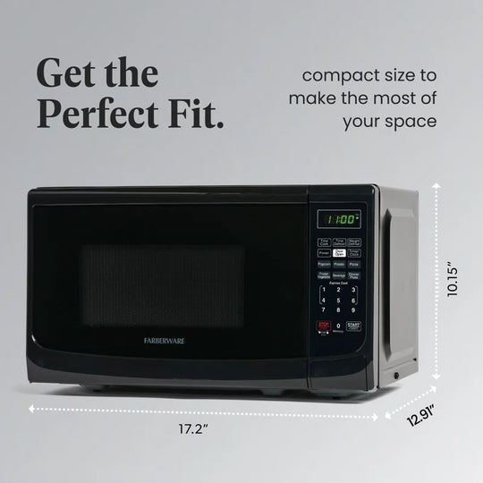 Countertop Microwave .7 Cu. Ft. 700-Watt Compact Microwave Oven