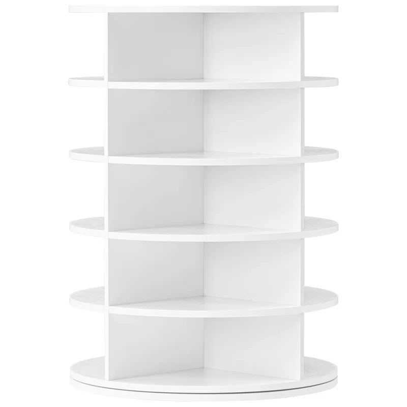 Yasmani 20 Pair Rotating Shoe Rack, Revolving Spinning Shoe Storage