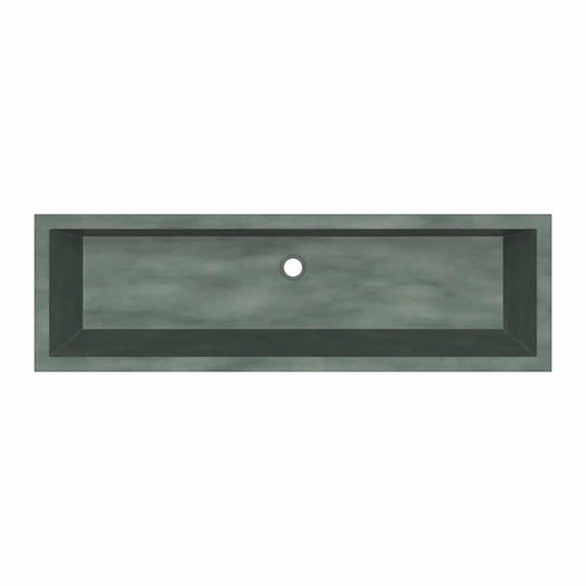 Arcata Nativestone Concrete Undermount Trough Bathroom Sink