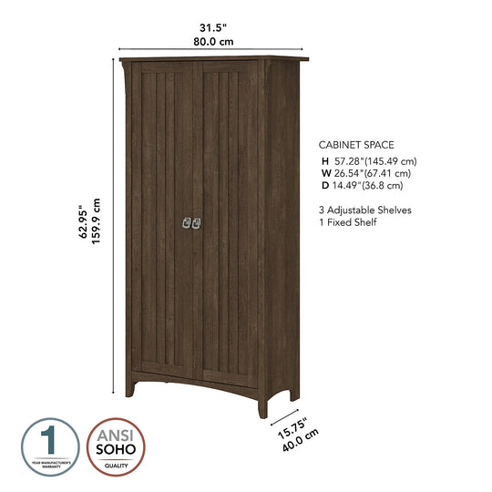 Salinas Bathroom Storage Cabinet with Doors by