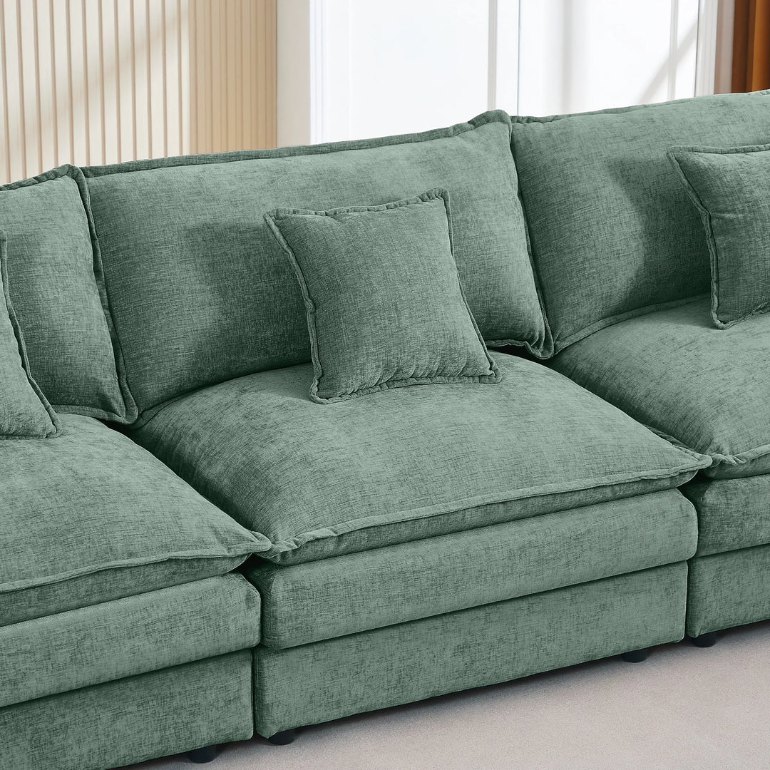 Modular Sectional Sofa, 102 Inch L Shaped Couch Set for Living Room