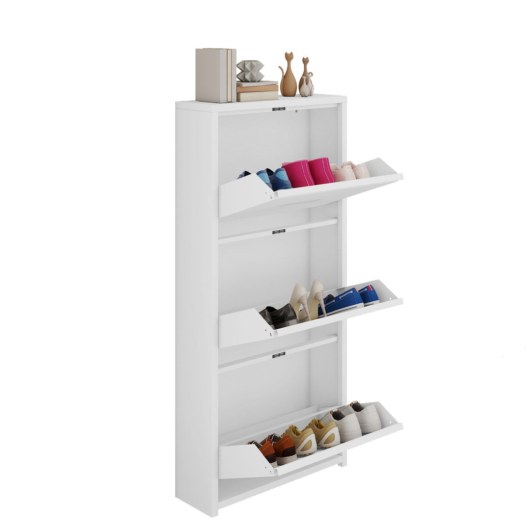 Shoe Storage Cabinet with Drawers Entryway Shoe Storage