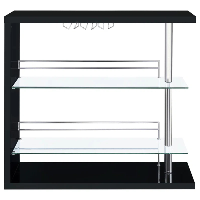 Kwesi Rectangular 2-Shelf Bar Unit - Only Bar Included