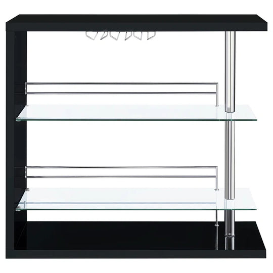 Kwesi Rectangular 2-Shelf Bar Unit - Only Bar Included